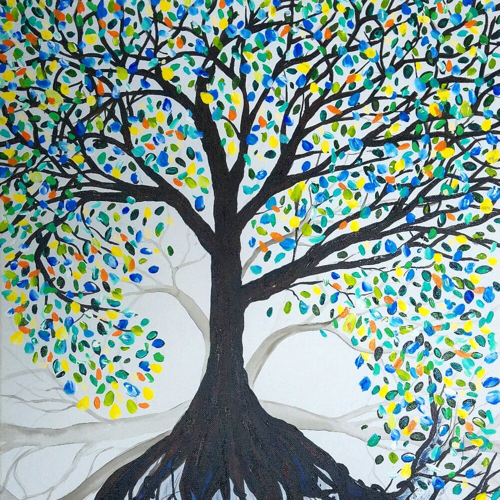 Abstract - "Tree of Life1" - Original Painting by Artist Rachael Potter